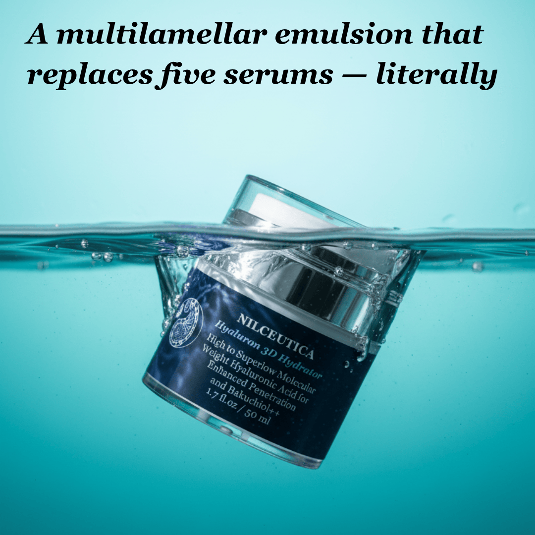 Hyaluron 3D Hydrator Multi Lamellar Emulsion The Advanced Response Face and Neck Cream-Serum